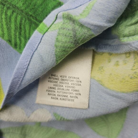 Maeve Strapless Jumpsuit Womens 2 Lemon Grove Wide Leg Summer Cropped Vacation - Picture 7 of 8